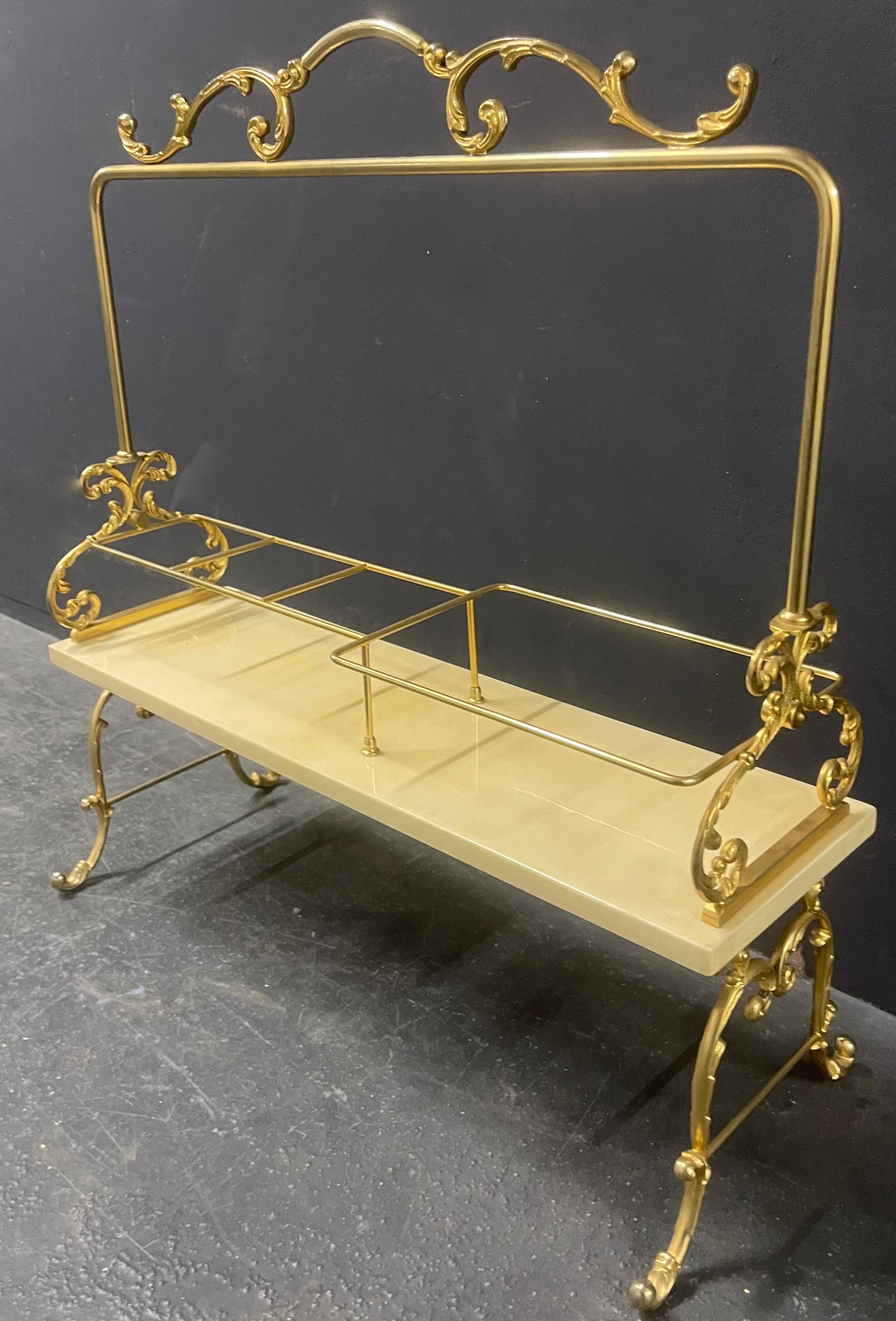 Gilt aldo tura bottle carrier For Sale