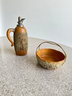 Aldo Tura Bowls and Thermos Bottle Italian Made for Cusano