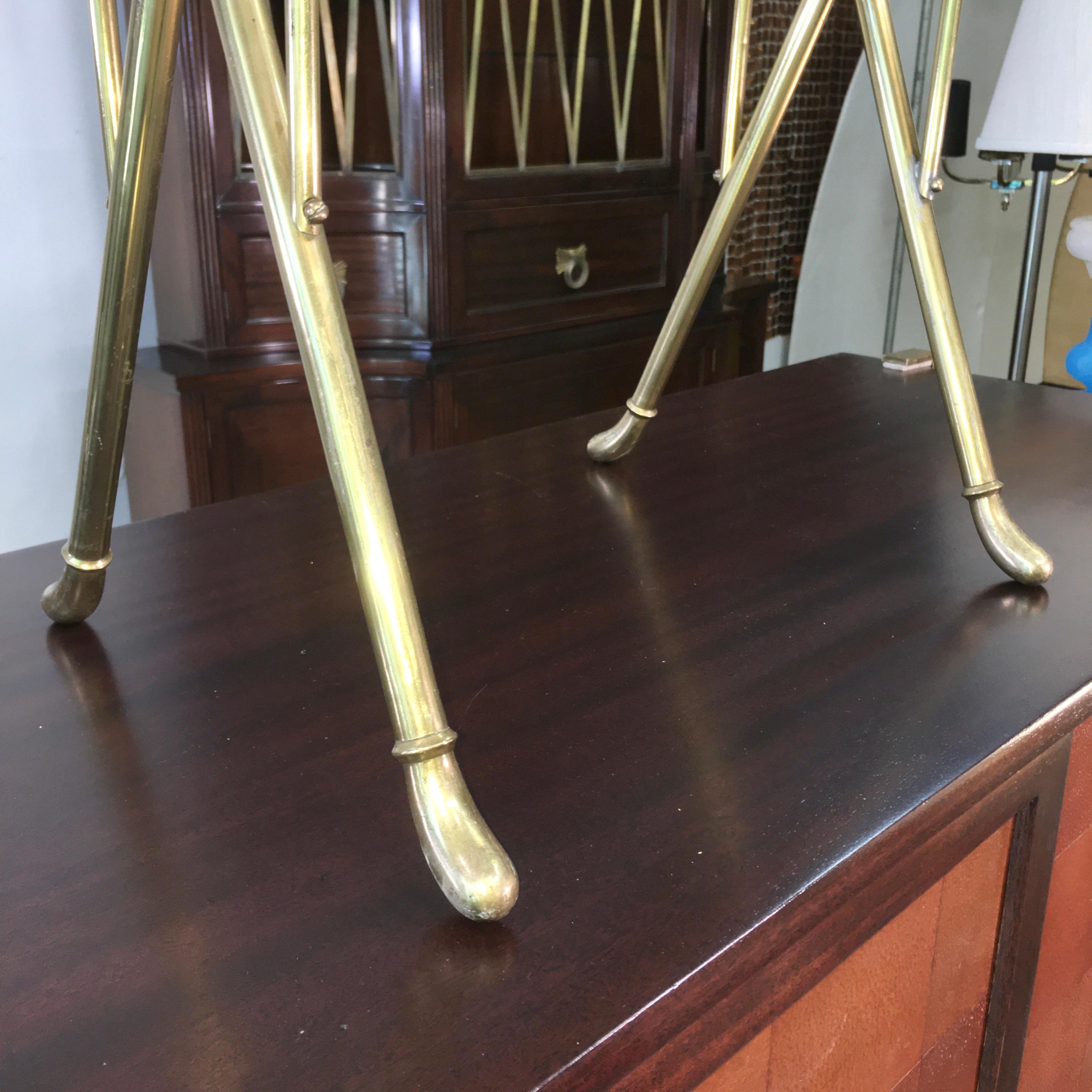 Aldo Tura Brass Magazine Stand For Sale 6