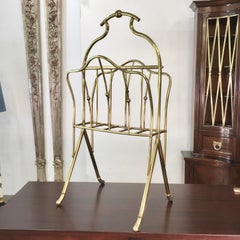 Aldo Tura Brass Magazine Stand