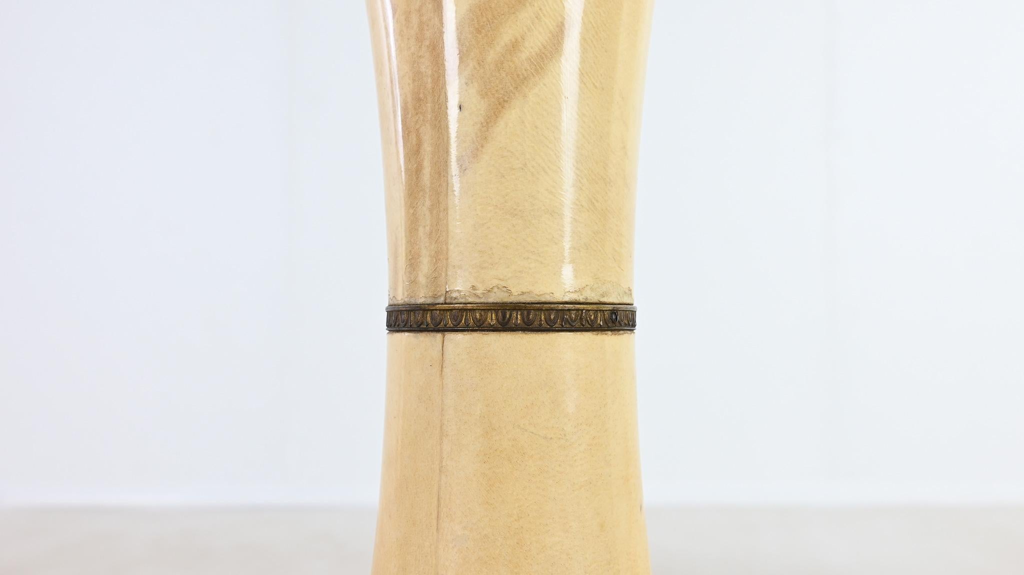 Aldo Tura, Calice Dry Bar in Lacquered Goatskin. Italy, C.1950 For Sale 5