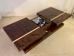 Aldo Tura Coffe Table in Lacquered Goat Skin