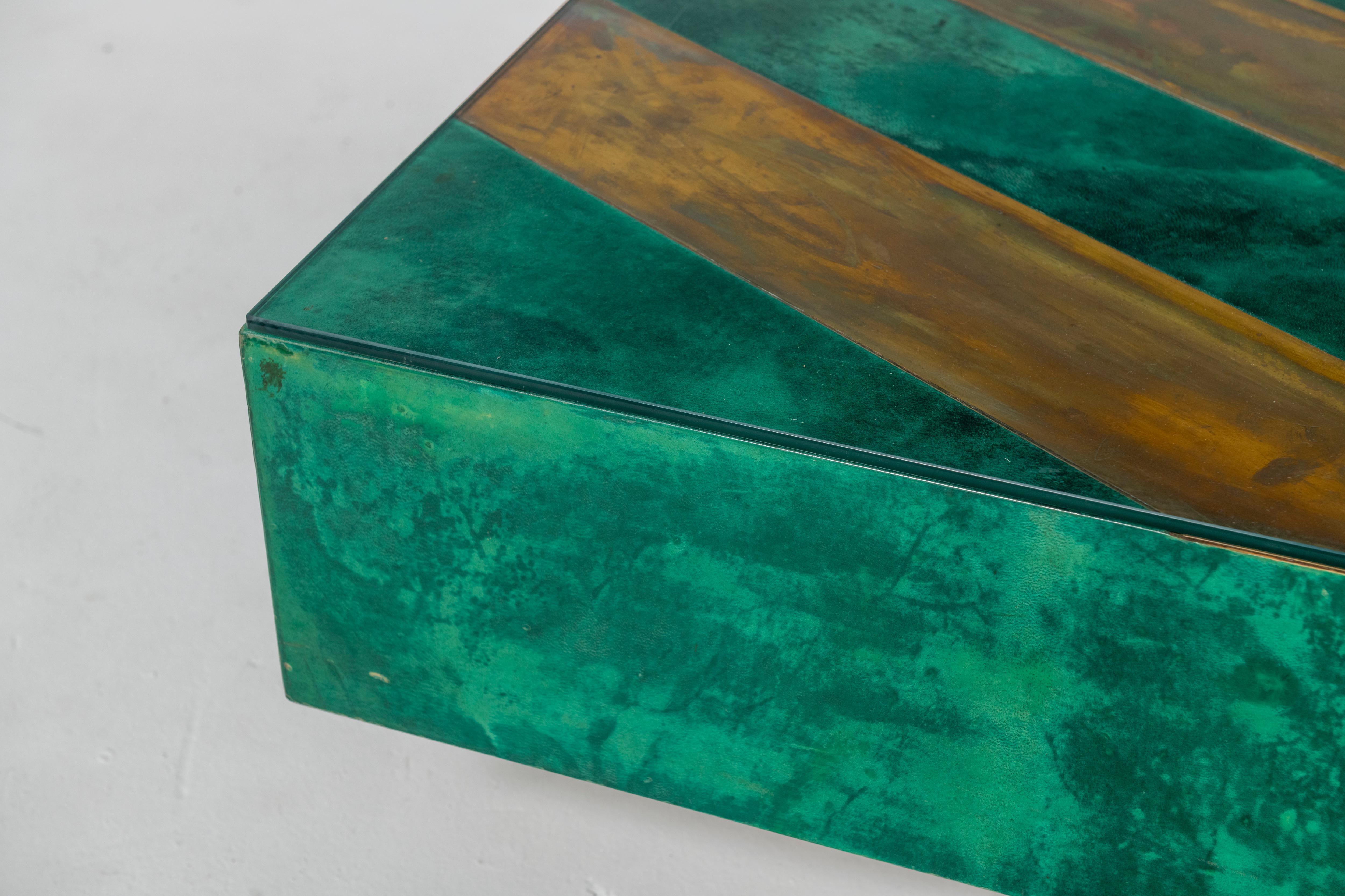 emerald green end table