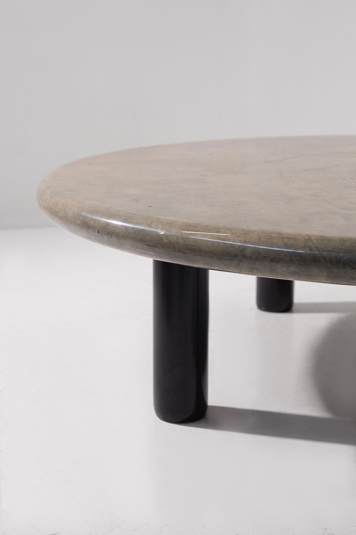 Italian Aldo Tura Coffee table in parchment For Sale