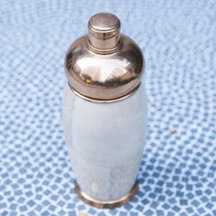 Aldo Tura Cream Goatskin Shaker, 1970s