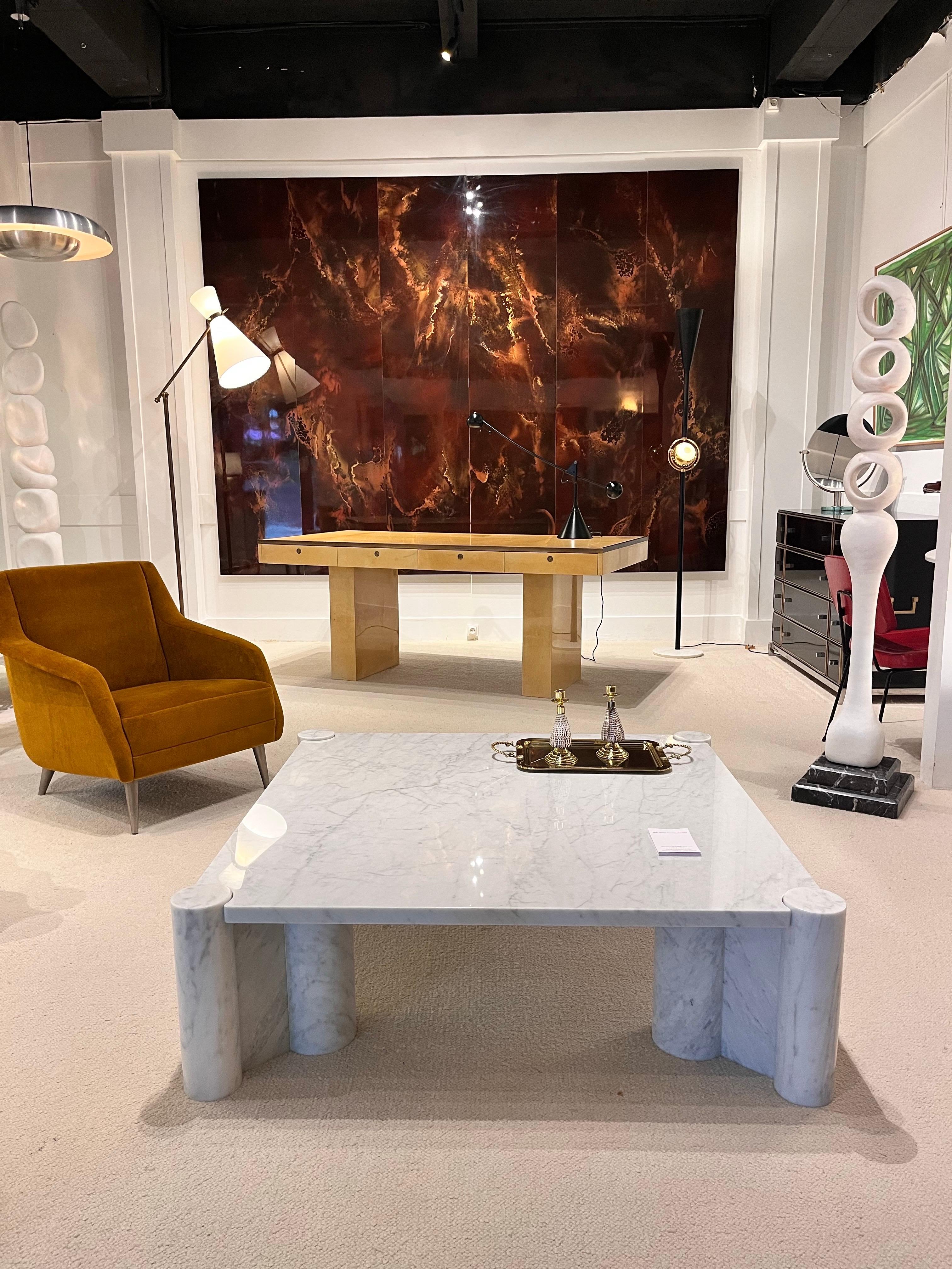 Aldo Tura Desk Goatskin Desk , Italy 1çèà For Sale 13