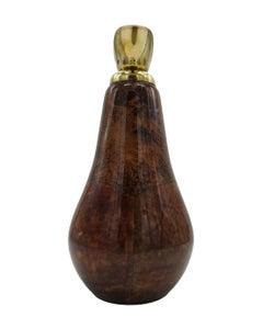 Aldo Tura for Macabo Goatskin and Brass Thermos Carafe, Italy 1960s