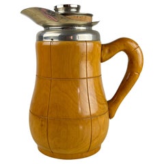 Aldo Tura pour Macabo Milano - Milieu du siècle  Carafe Thermos en bois de noyer années 1950