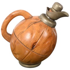 Aldo Tura for Macabo, Thermos Decanter, Milan, Italy, 1950s, Wood Walnuts