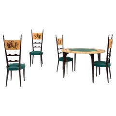 Set di tavoli con timpano di Aldo Tura