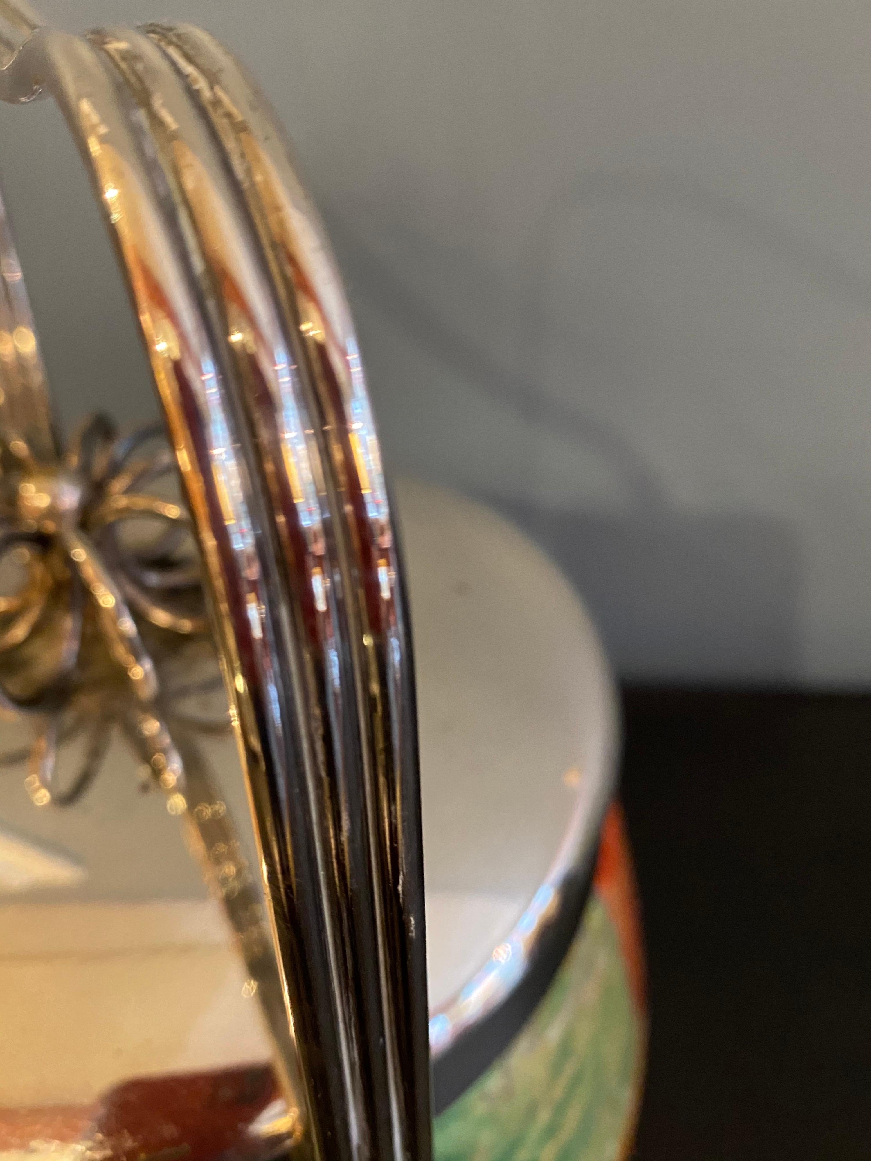 Aldo Tura Goat Skinned Mirrored Tray, Ice Bucket, Cocktail Shaker and Carafe 4