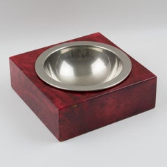 Aldo Tura Goatskin Cigar Ashtray Desk Tidy