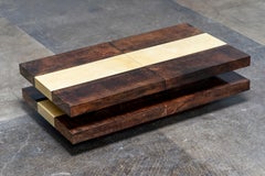 Aldo Tura - Table basse en peau de chèvre avec bar caché, Design/One, 1970