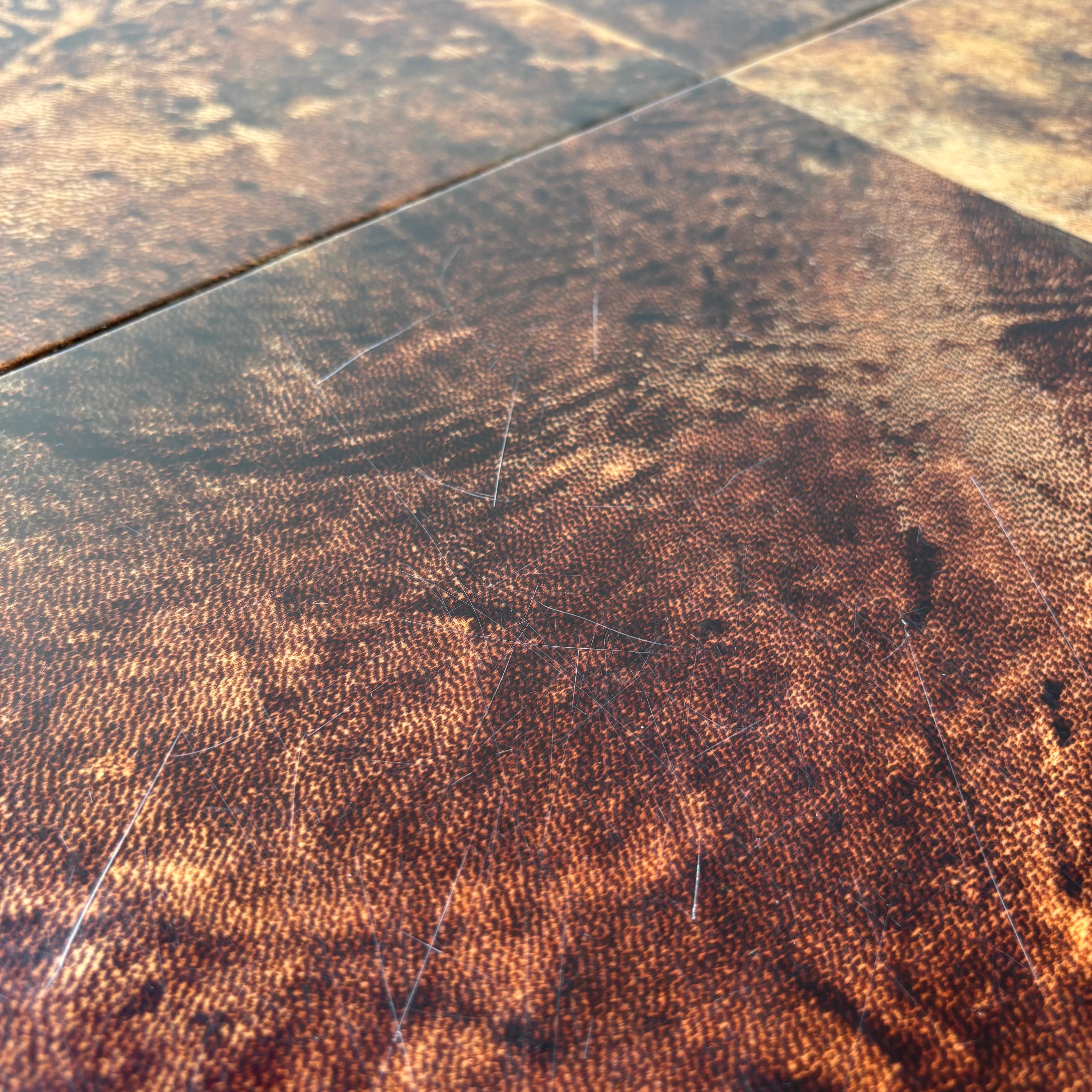 Mesa de comedor de piel de cabra Aldo Tura, Milán, años 60 en venta 10