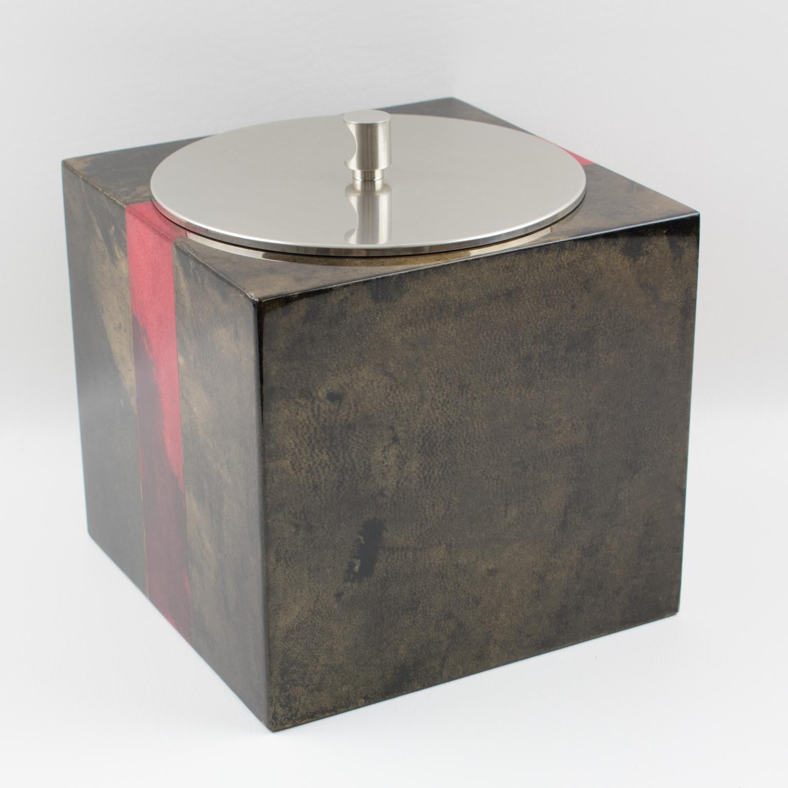 Aldo Tura Goatskin Ice Bucket 3