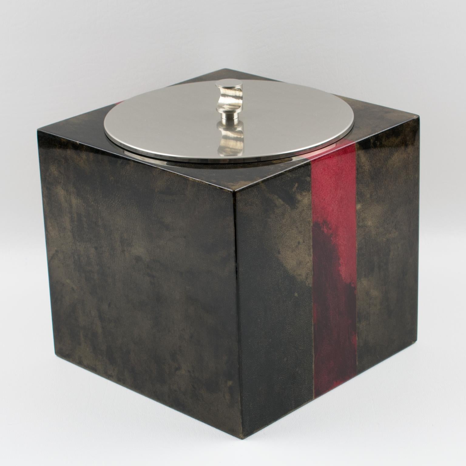Aldo Tura Goatskin Ice Bucket 7