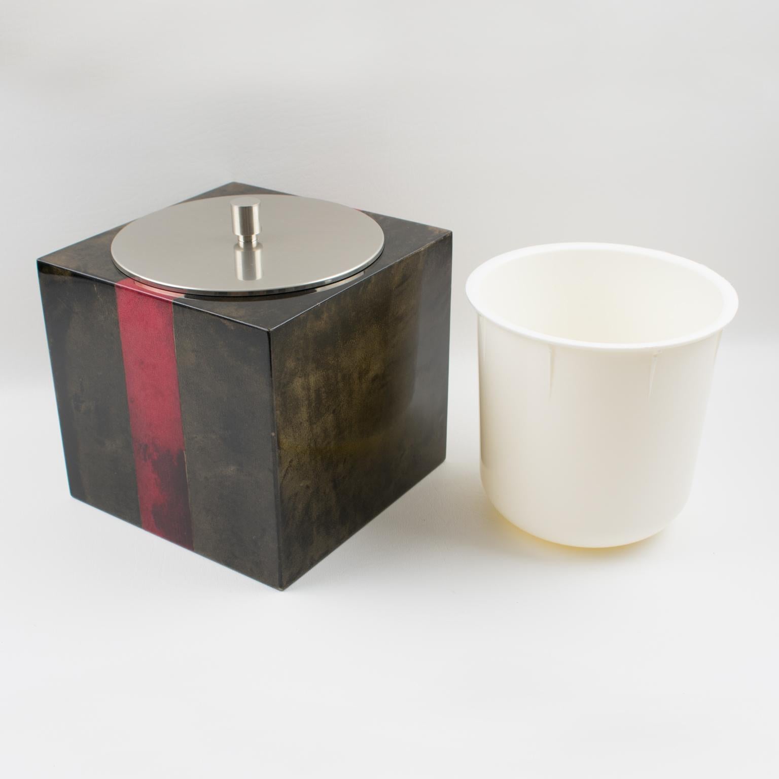 Aldo Tura Goatskin Ice Bucket 1