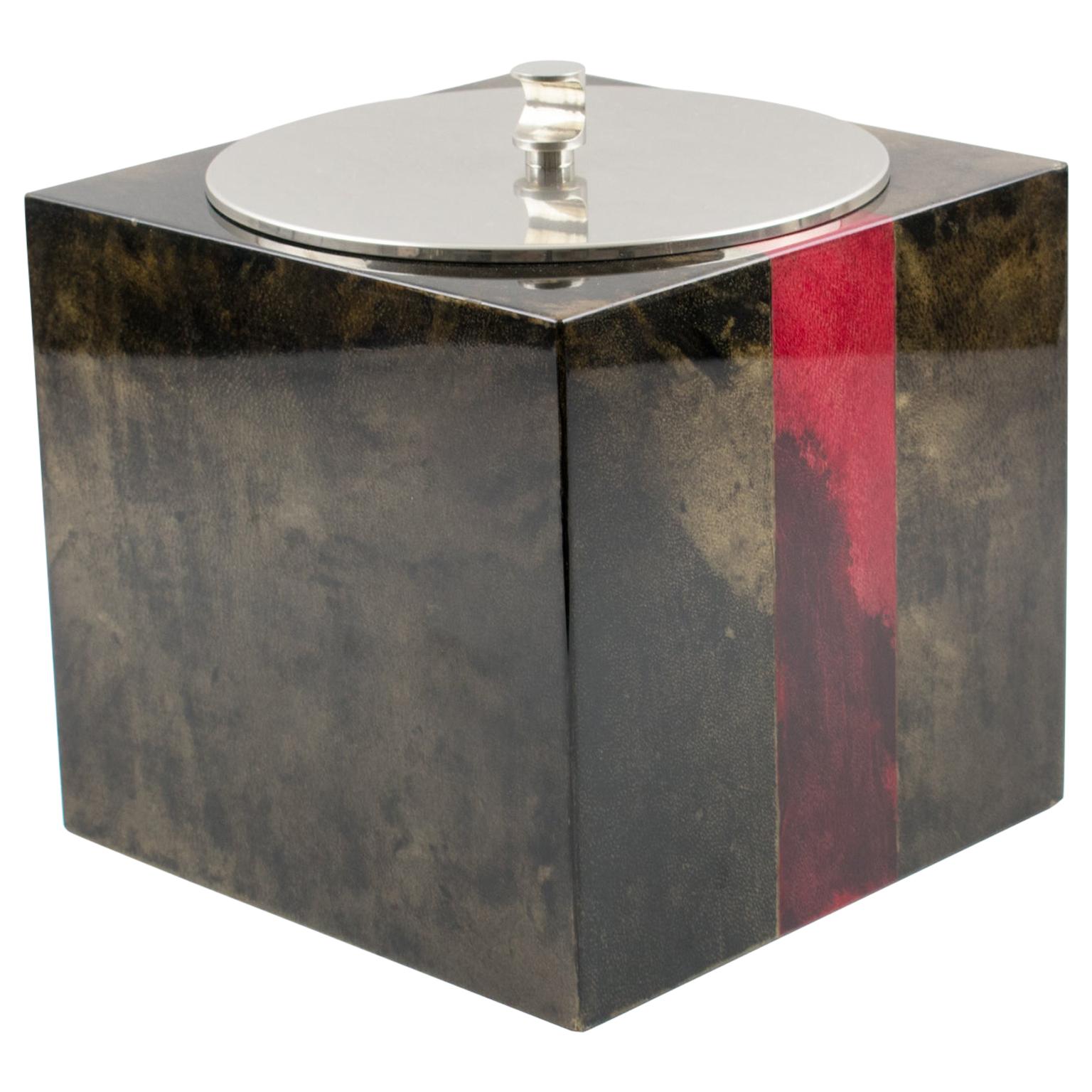 Aldo Tura Goatskin Ice Bucket