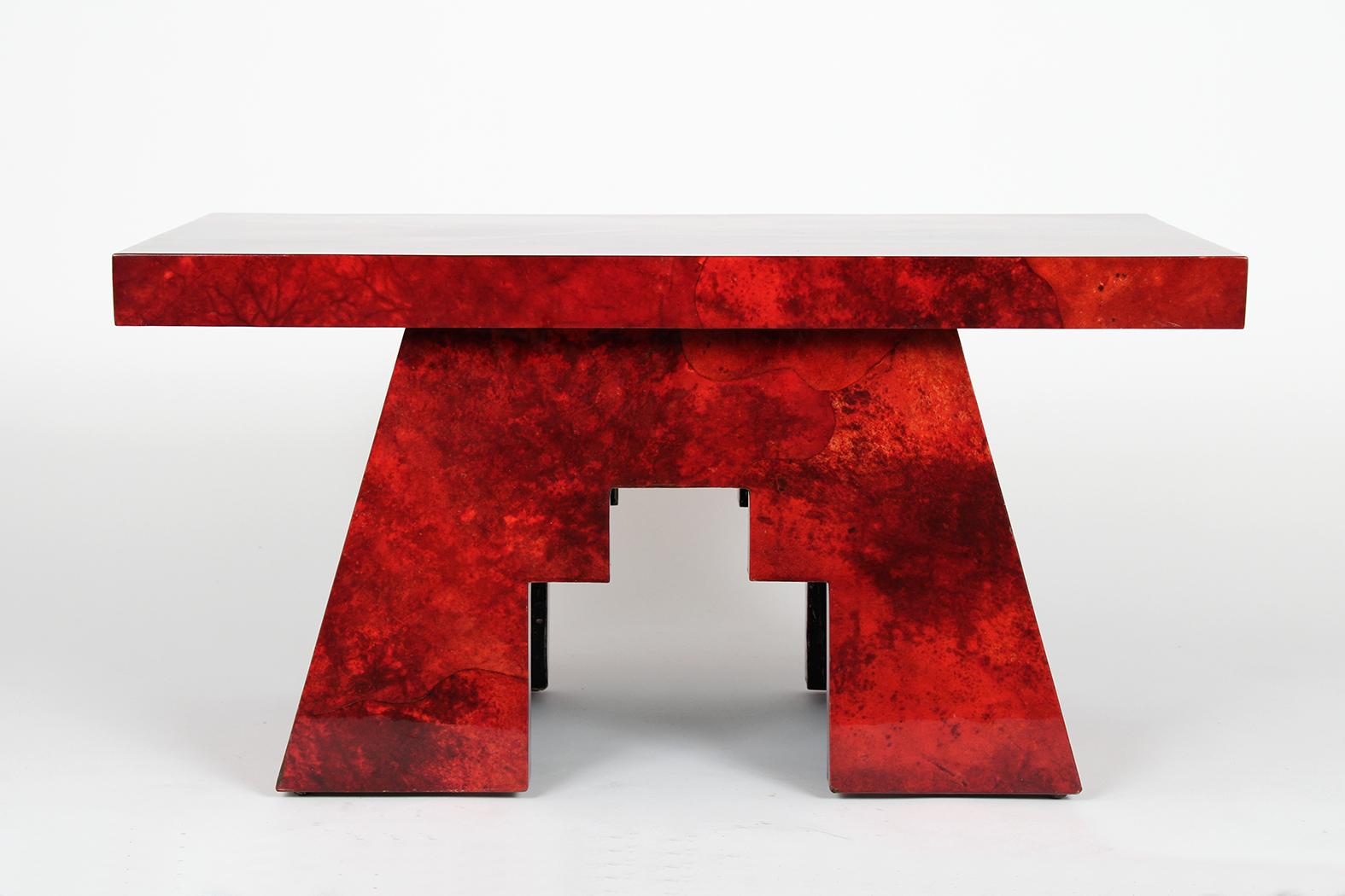 Mid-Century Modern  Goatskin Table by Aldo Tura