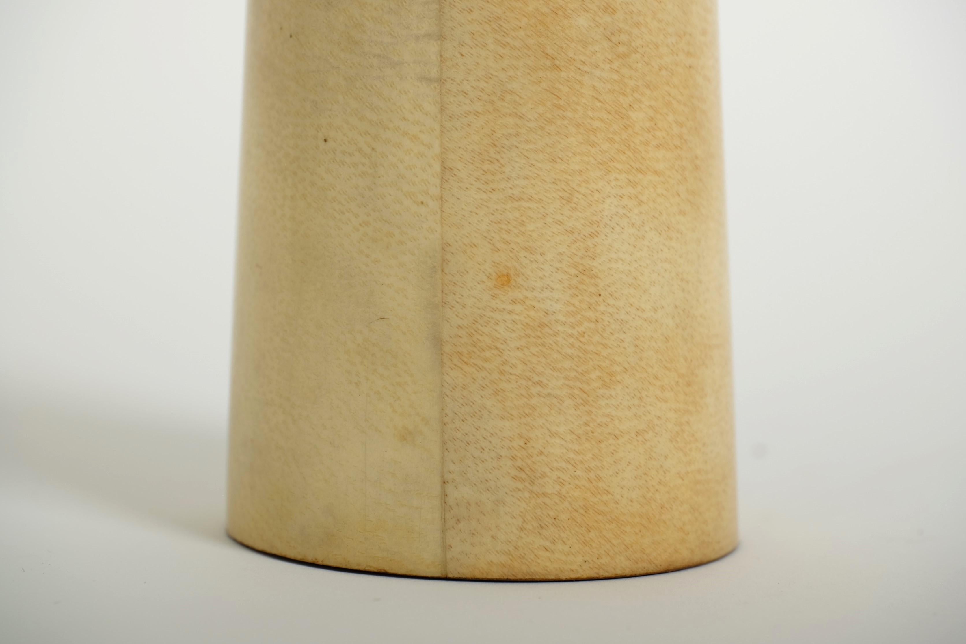 Sculptural Goatskin Pepper Mill Blue Cat by Aldo Tura for Macabo, Italy 1960s For Sale 9