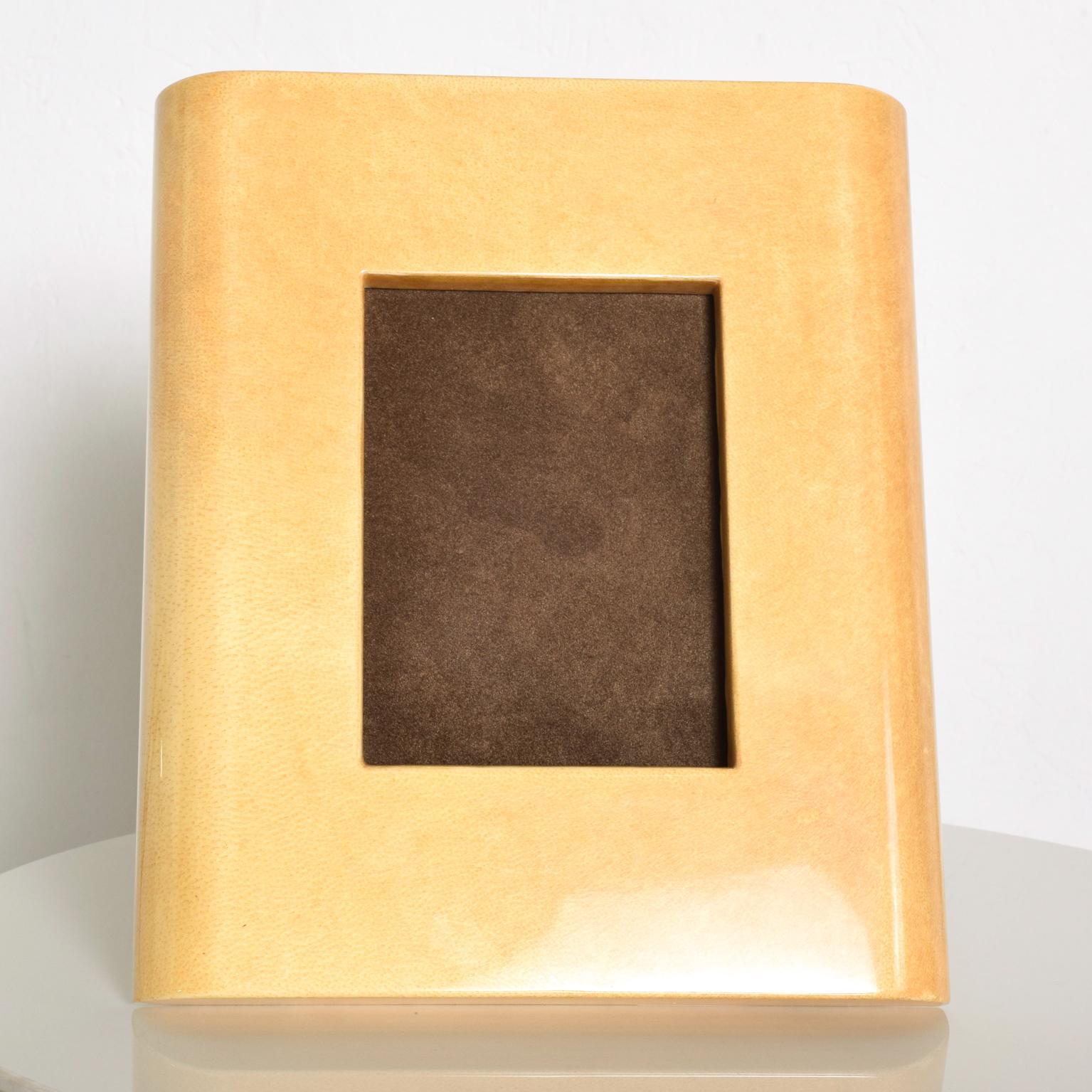 Mid-Century Modern Aldo Tura Italian Lacquered Goatskin Picture Frame ITALY 1960s