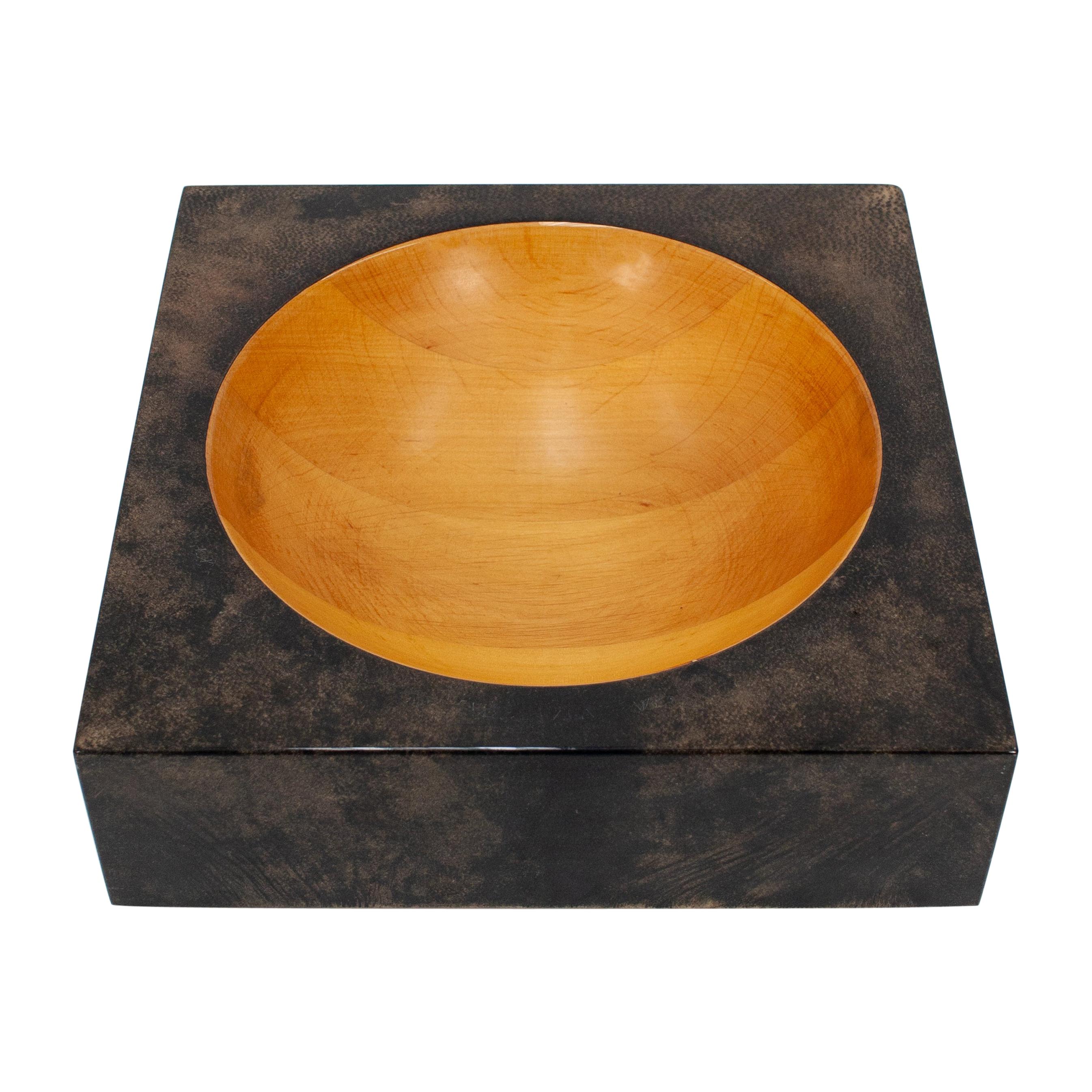 Aldo Tura Goatskin Tray