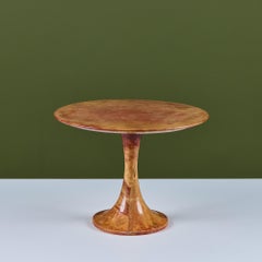 Aldo Tura Goatskin Tulip Side Table