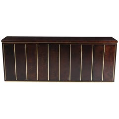 Aldo Tura High End Credenza in Brass and Lacquered Parchment