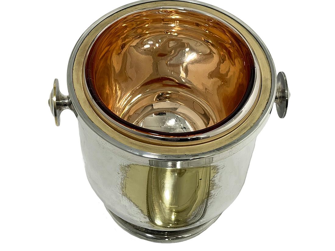 Italian Aldo Tura Ice bucket for Macabo Italy, 1950s For Sale