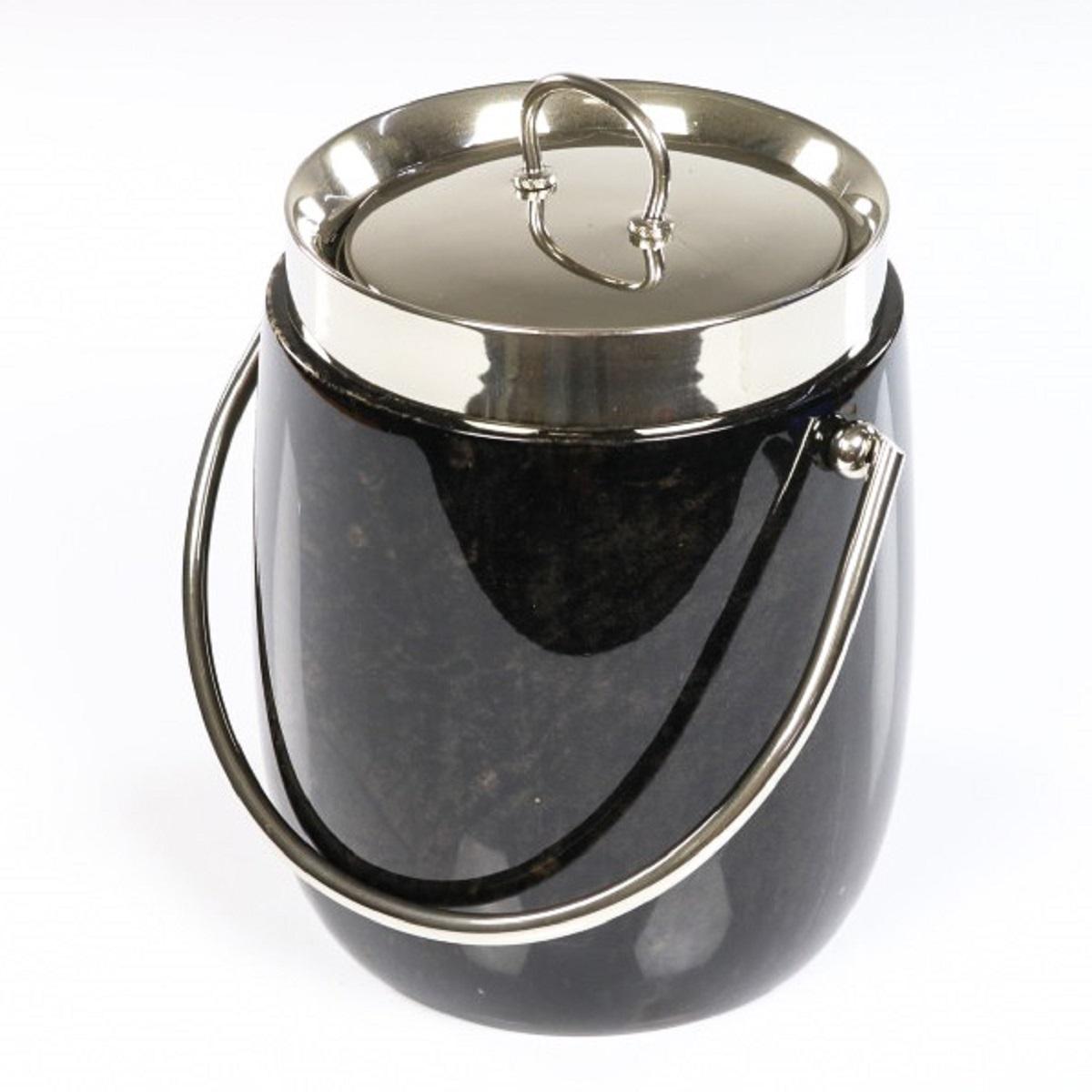 Aldo Tura Ice Bucket Milano Italy Goatskin, 1960s For Sale 5