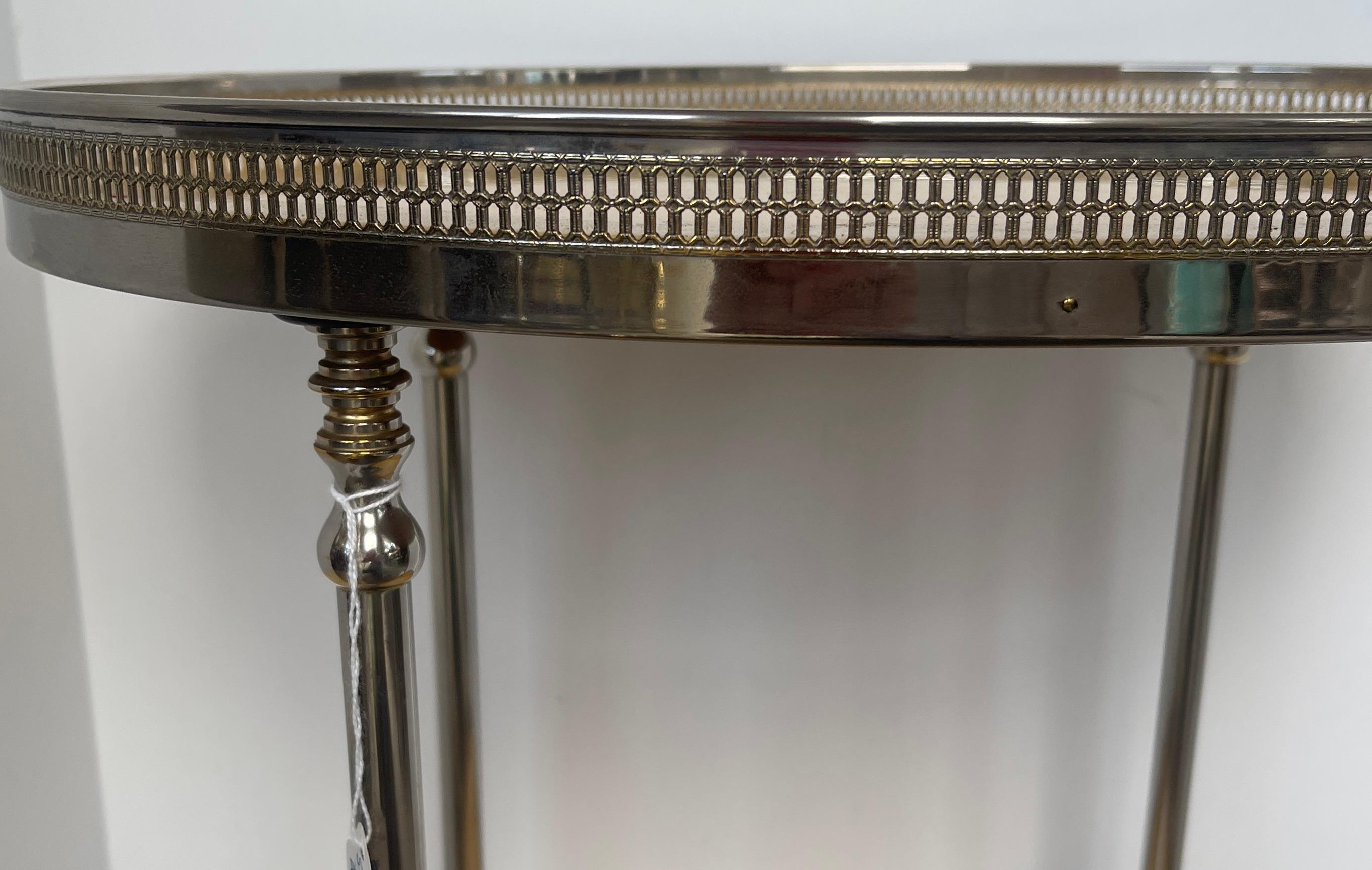 Aldo Tura Italian Two Tier Bar-Cart, Lacquered Goatskin 1960s 3