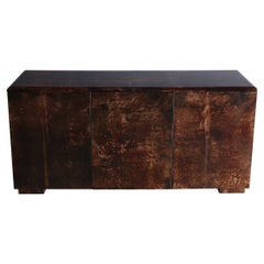 Aldo Tura Lacquered Goat Skin Credenza, circa 1970