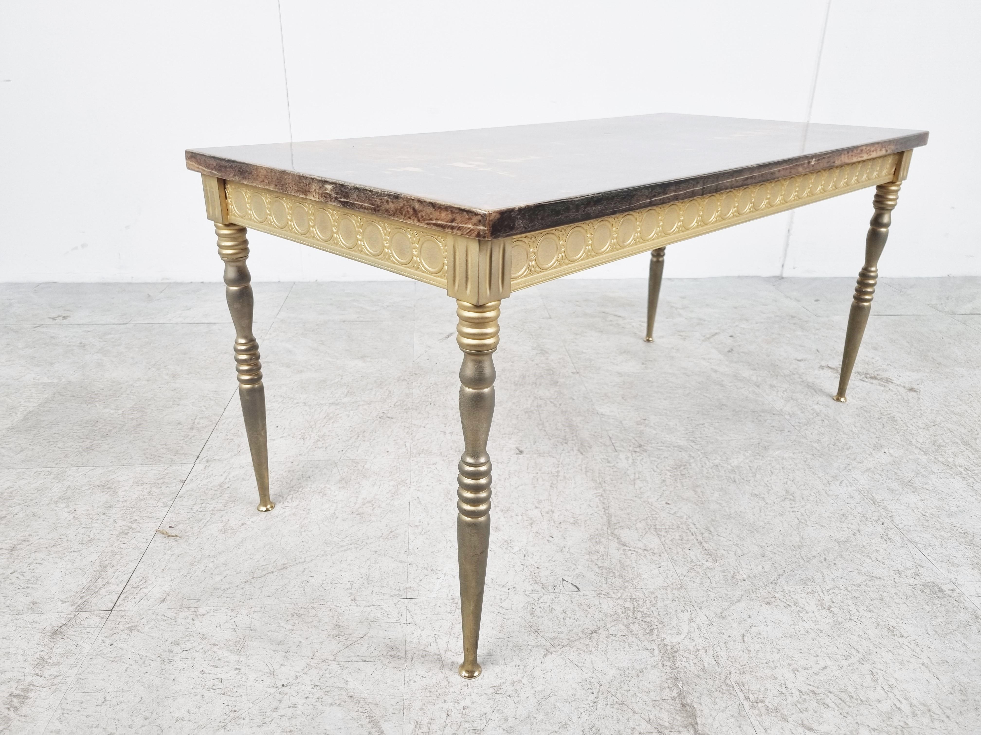 Aldo Tura Lacquered Goatskin Coffee Table, 1960s In Good Condition In HEVERLEE, BE