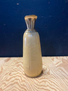 Aldo Tura Lacquered Goatskin Insulated Decanter