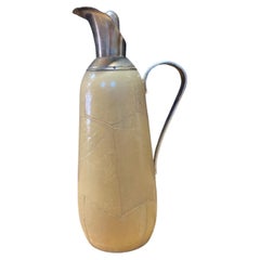 Aldo Tura Lacquered Goatskin Insulated Decanter