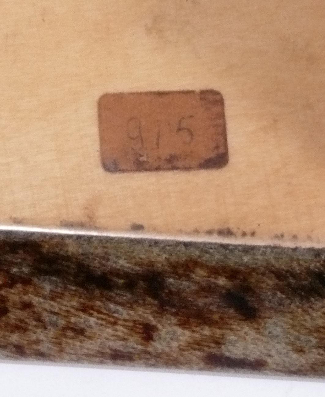 Laqué Tables gigognes en peau de chèvre laquée Aldo Tura en vente