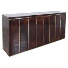 Aldo Tura Large Chest Of Drawers Credenza Brown Parchment Italy, 1970