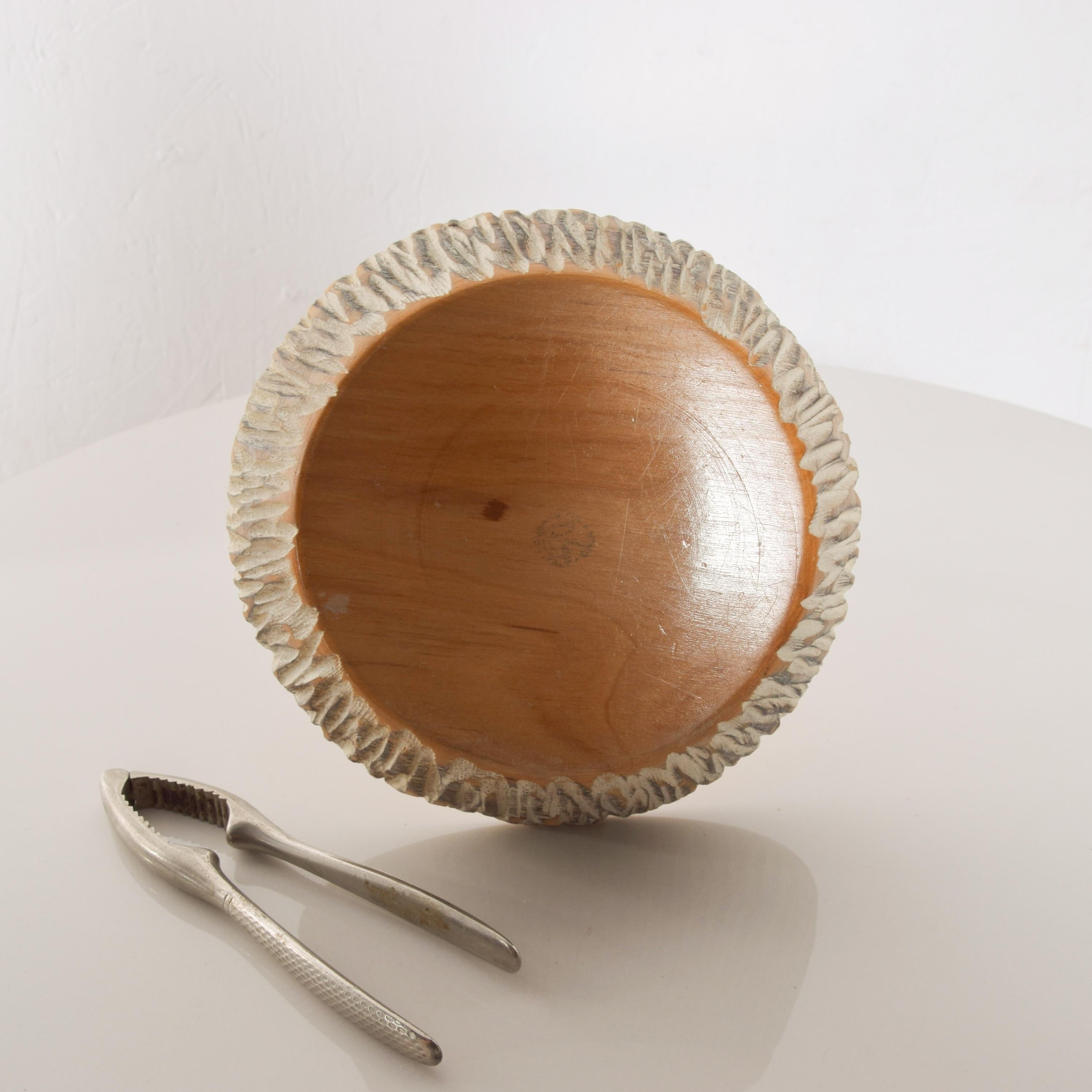 Aldo Tura Macabo Sculptural Wood Nutcracker Dish with Stainless Tool 1960s Italy 3