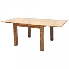 Aldo Tura Midcentury Italian "Goatskin" Game Table / Extension Dining Table