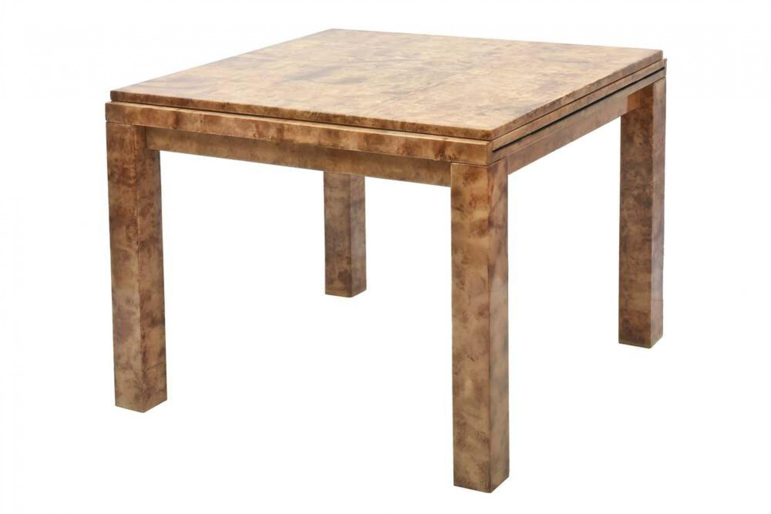 Mid-Century Modern Aldo Tura Table de jeu / table de salle à manger à rallonge en 