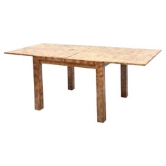 Mesa de Juego / Mesa de Comedor Extensible "Piel de Cabra" Italiana de Mediados de Siglo Aldo Tura
