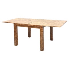 Aldo Tura Midcentury Italian "Goatskin" Game Table / Extension Dining Table