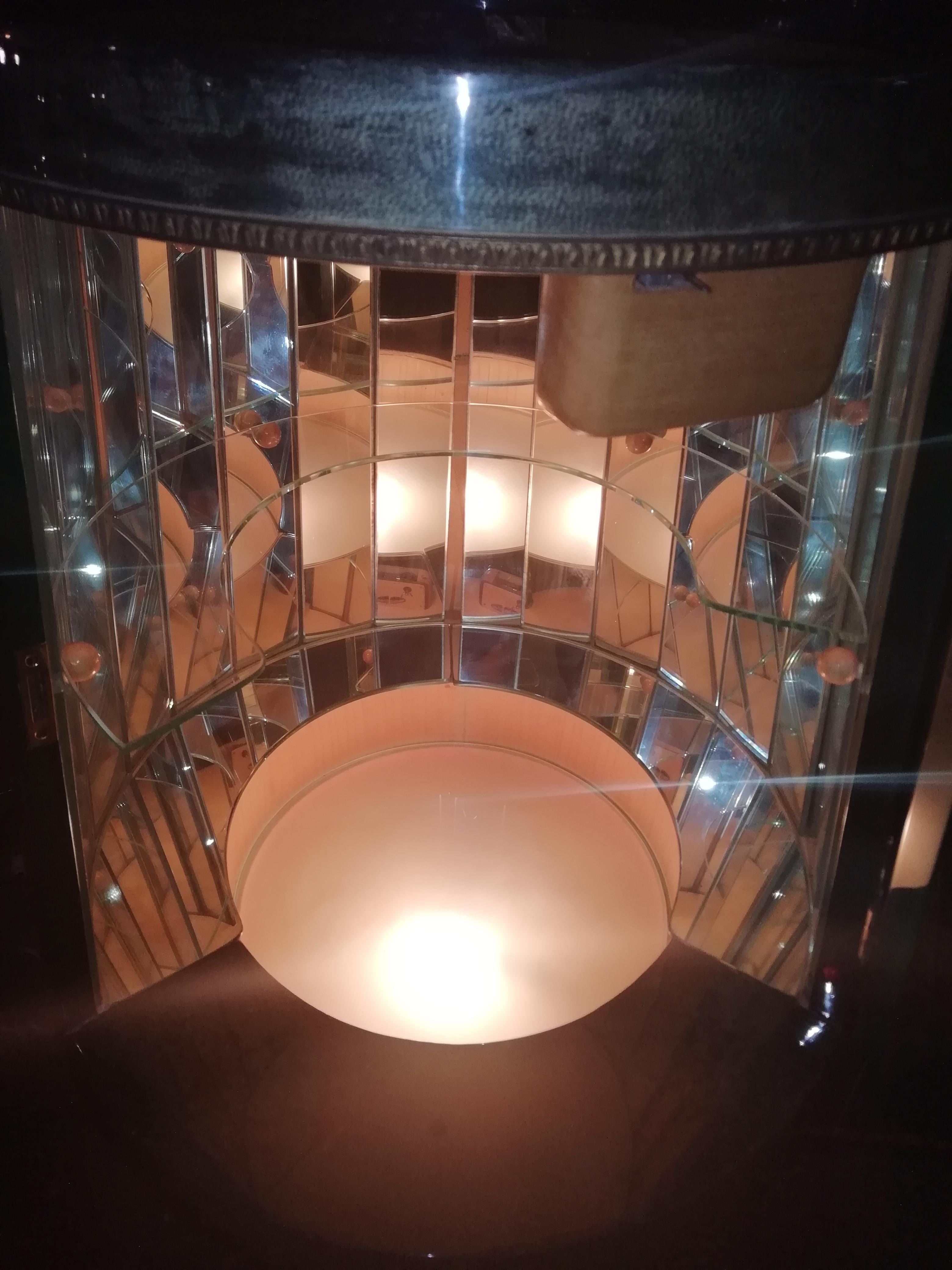 Aldo Tura Mid-Century Modern Calice Bar Cabinet with Illumination and Music Box 1