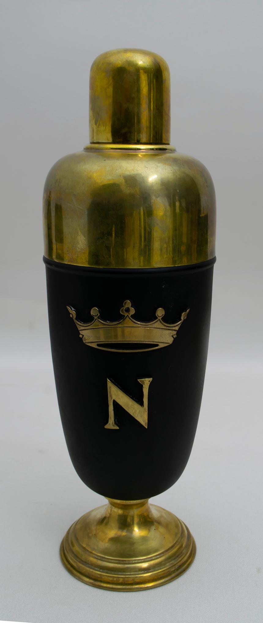 Aldo Tura Mid-Century Modern Italian Brass Cocktail Set for Napoleon Cognac 1960 10