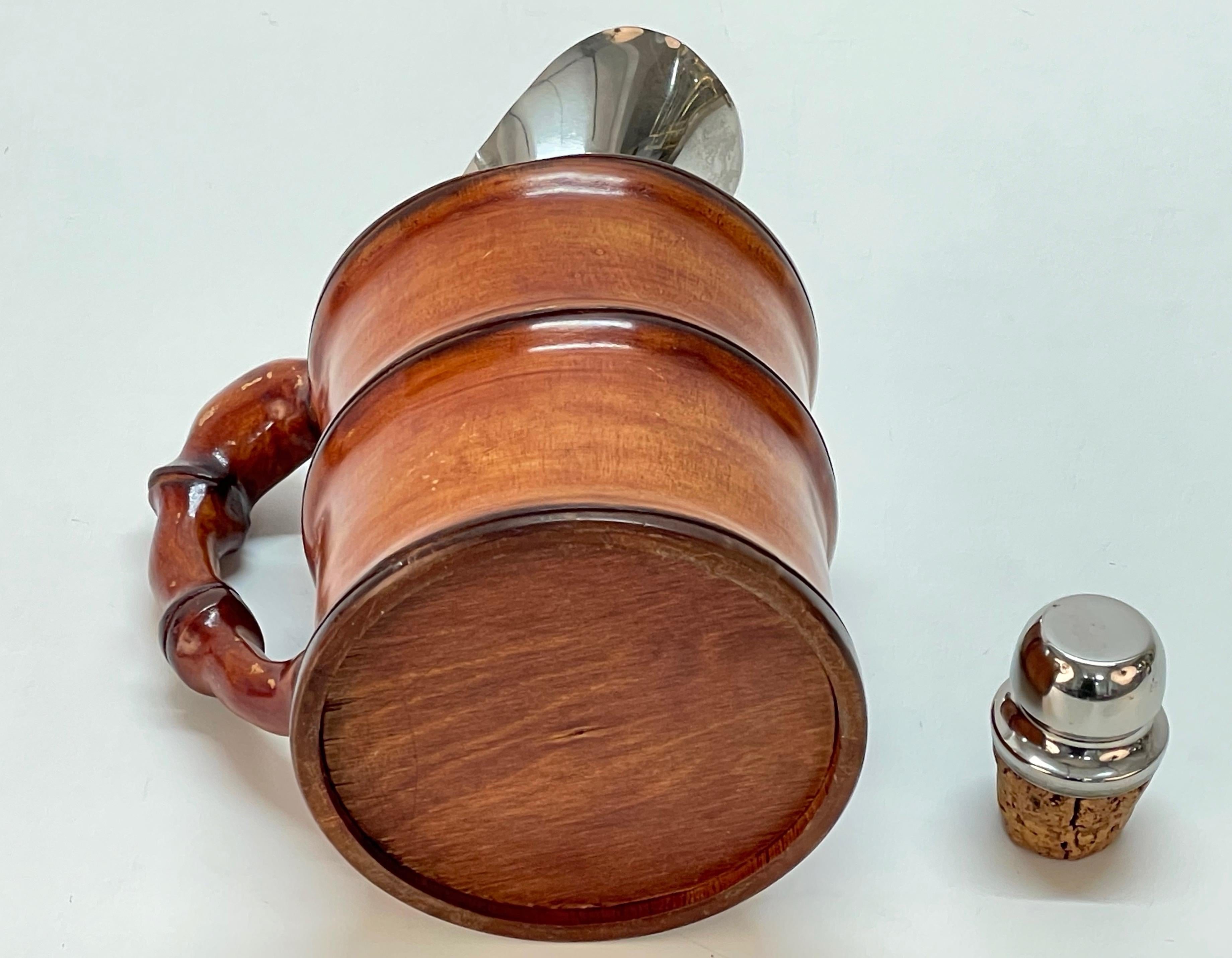 Aldo Tura Mid-Century Bamboo and Metal Italian Thermos for Macabo, 1950s 10