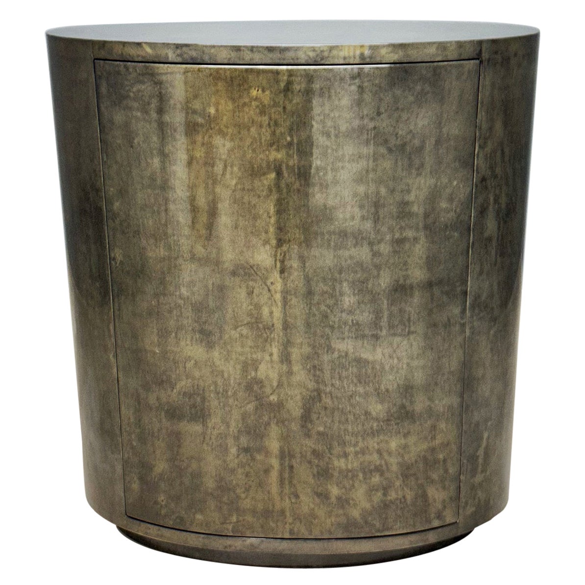 Aldo Tura Muddy Goatskin Oval Bar, 1970s