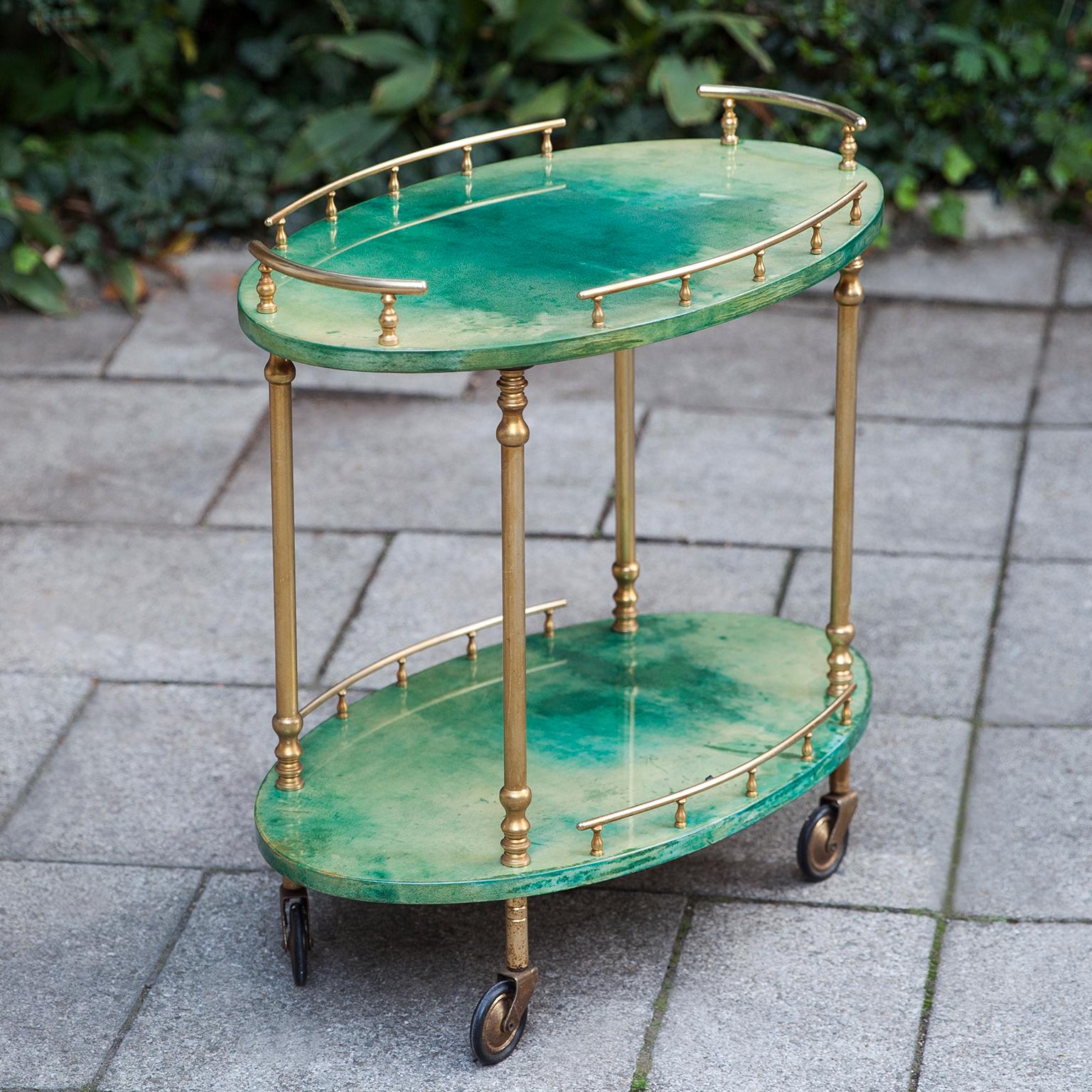 green bar cart