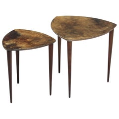 Aldo Tura Pair of Side Tables