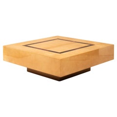Aldo Tura Parchment Coffee Table for TURA Milano, 1960s