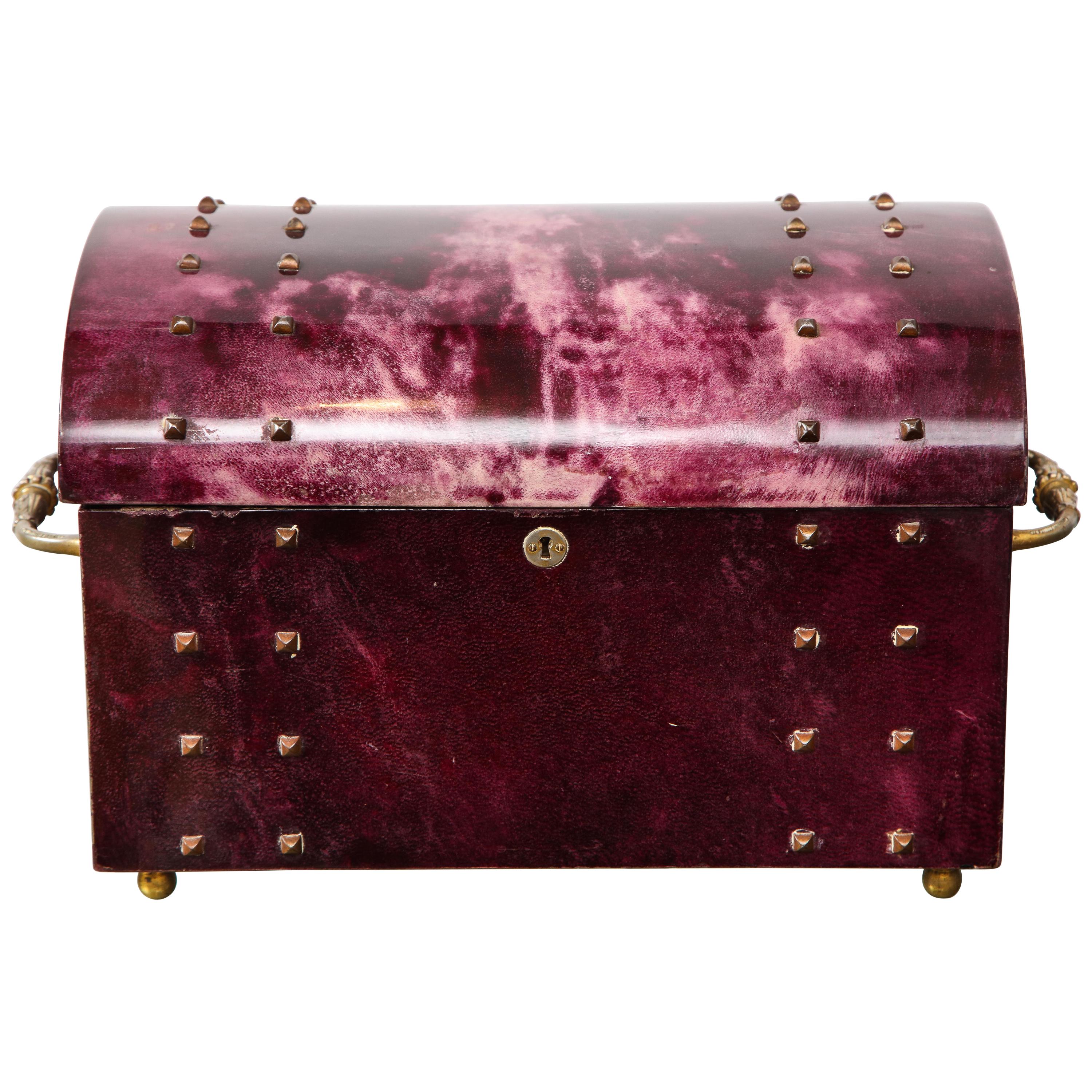 Aldo Tura Parchment Covered Jewelry Box